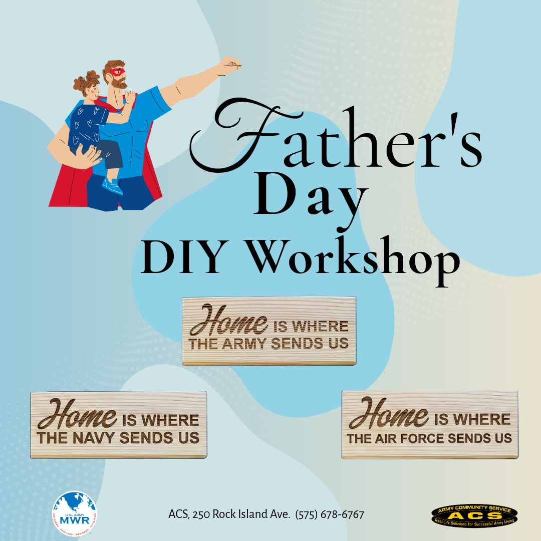 Fathers Day DIY Workshop