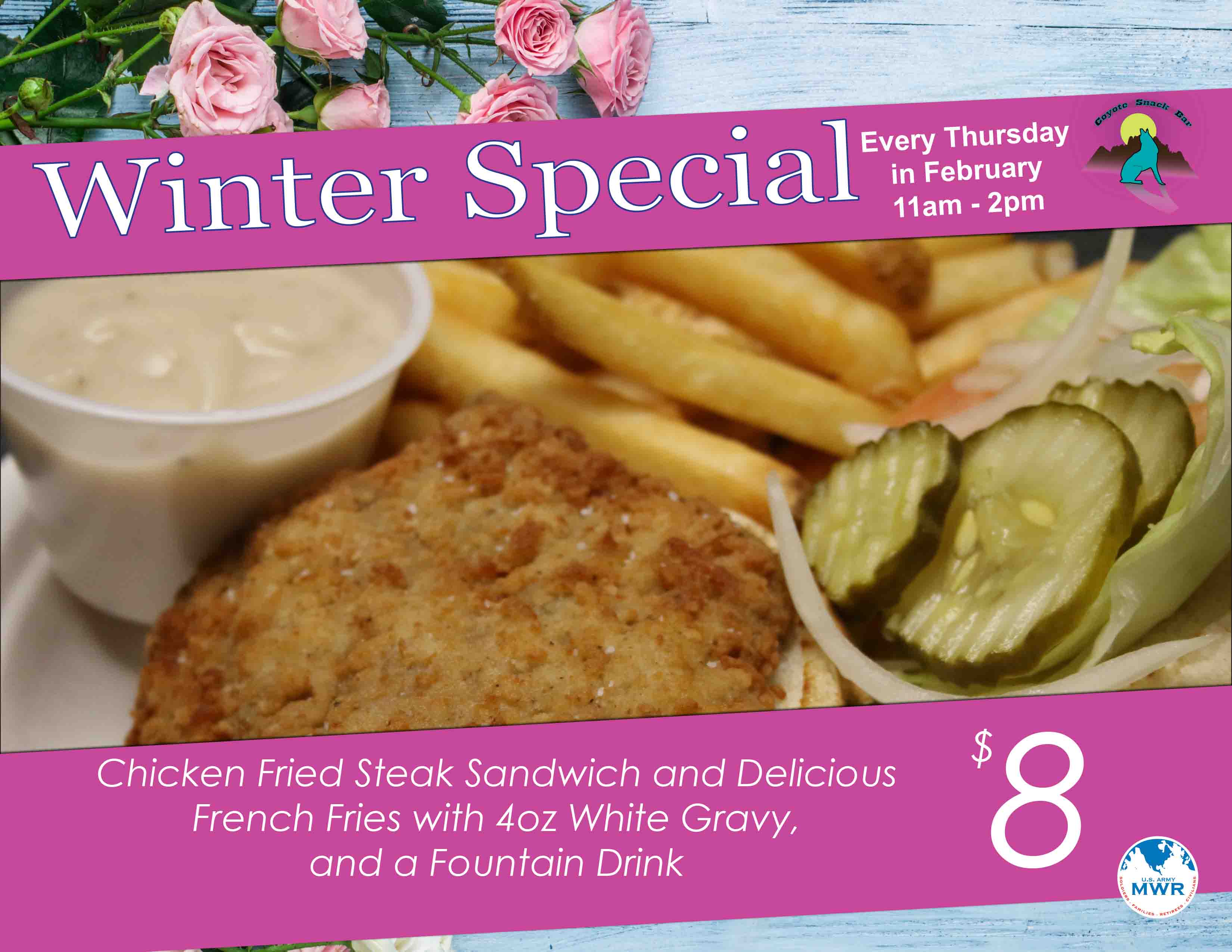 Coyote Snack Bar Monthly Special Coyote Snack Bar Monthly Special