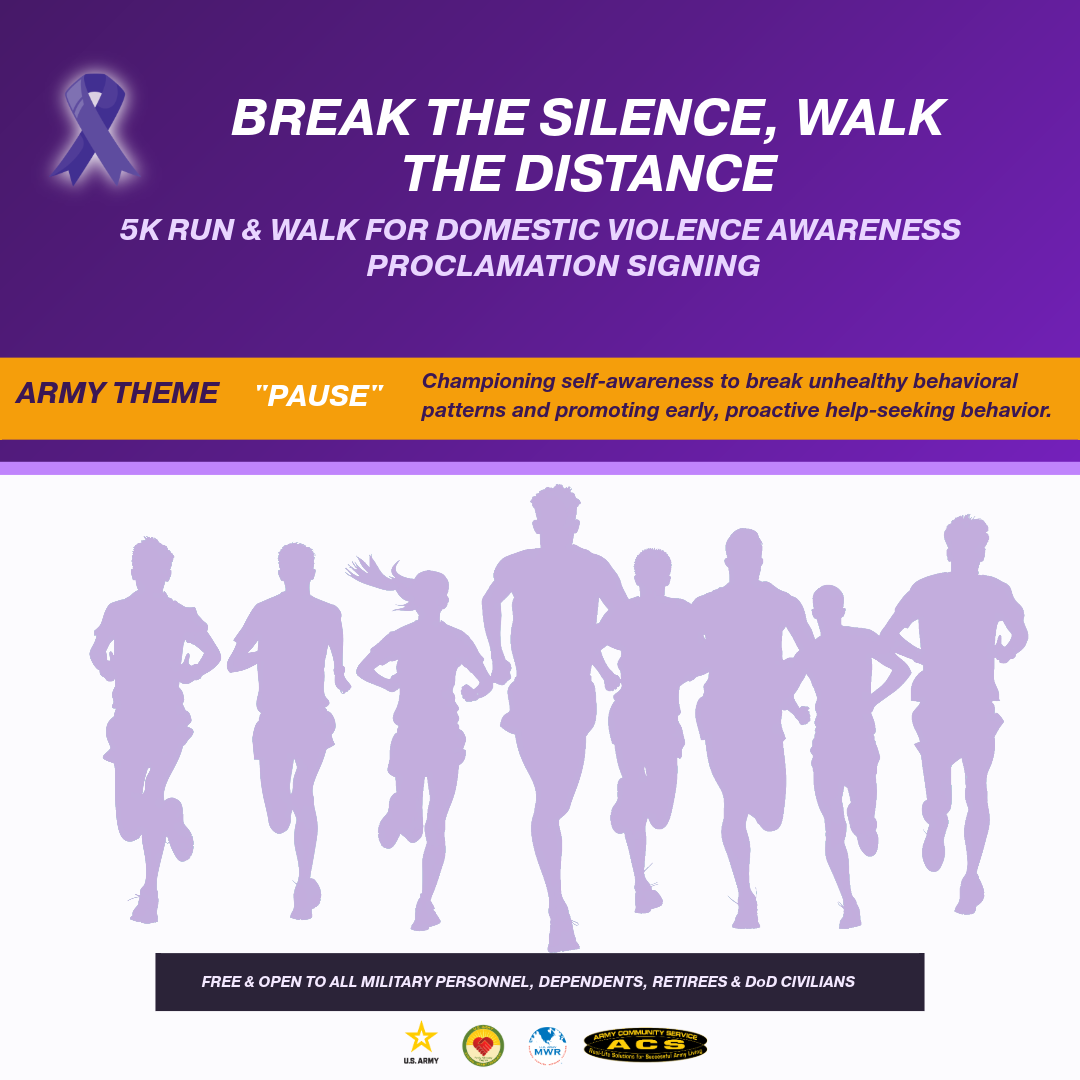 5K Run & Walk for Domestic Violence Awareness & Proclamation Signing